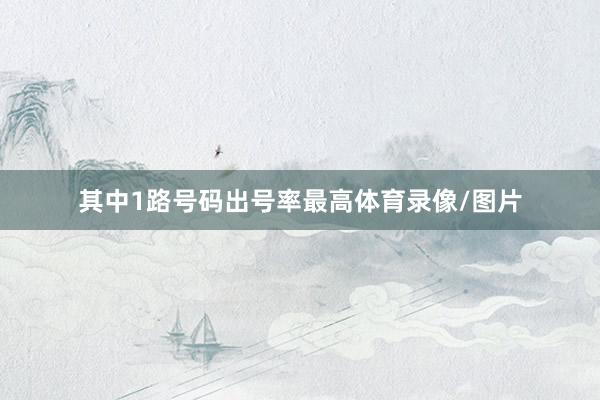 其中1路号码出号率最高体育录像/图片