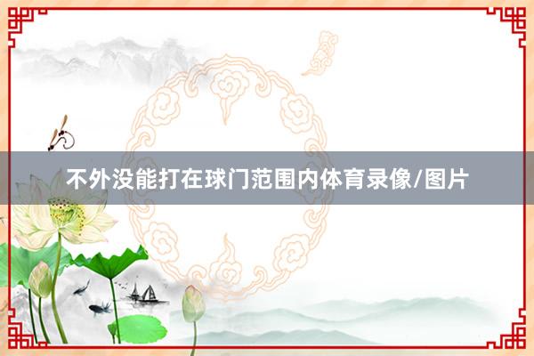 不外没能打在球门范围内体育录像/图片