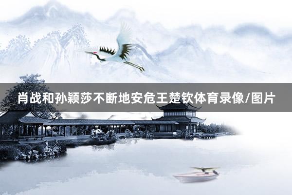 肖战和孙颖莎不断地安危王楚钦体育录像/图片