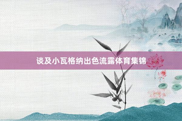 谈及小瓦格纳出色流露体育集锦