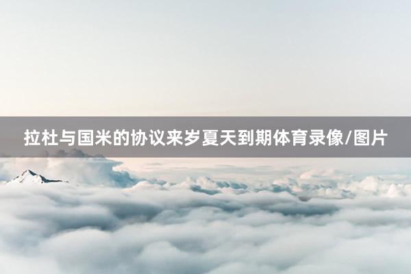 拉杜与国米的协议来岁夏天到期体育录像/图片