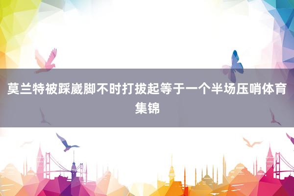 莫兰特被踩崴脚不时打拔起等于一个半场压哨体育集锦