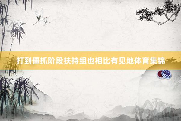 打到僵抓阶段扶持组也相比有见地体育集锦