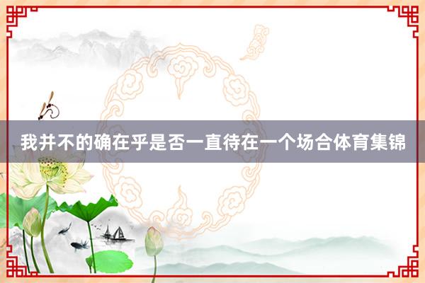 我并不的确在乎是否一直待在一个场合体育集锦