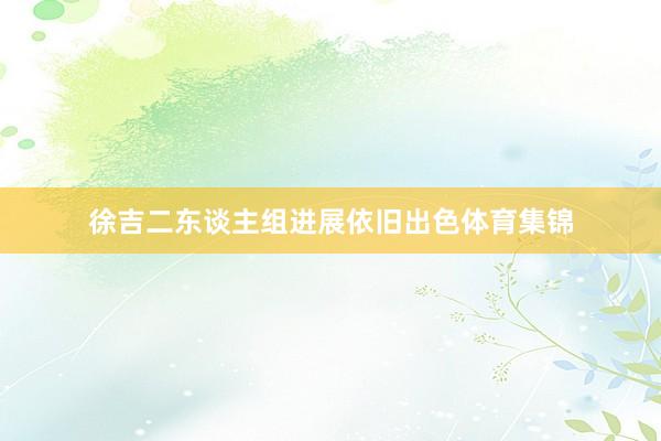 徐吉二东谈主组进展依旧出色体育集锦