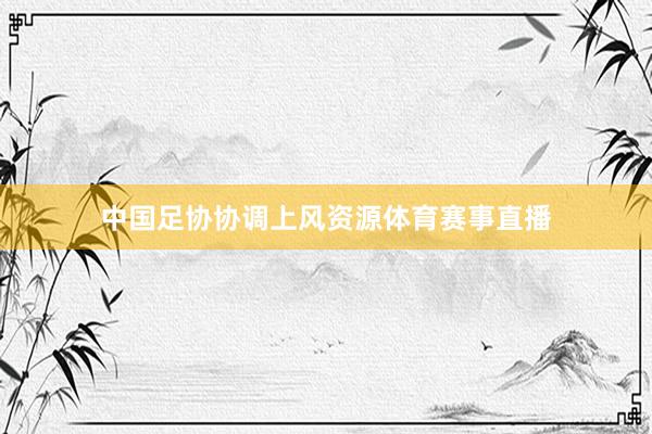 中国足协协调上风资源体育赛事直播