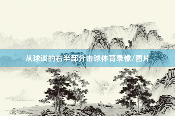 从球谈的右半部分击球体育录像/图片