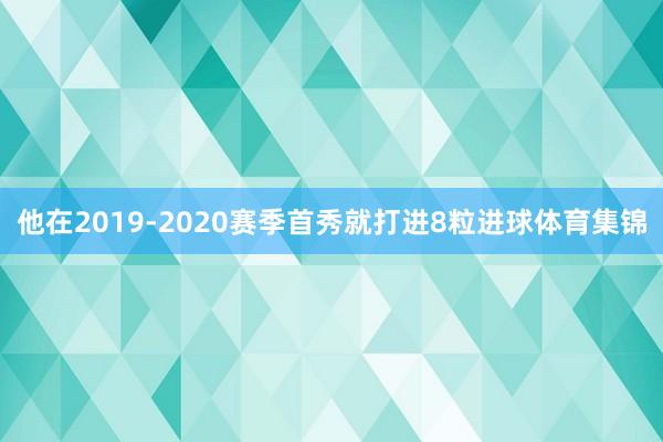 他在2019-2020赛季首秀就打进8粒进球体育集锦