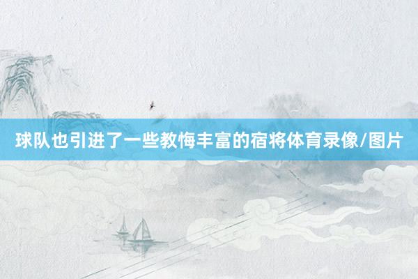 球队也引进了一些教悔丰富的宿将体育录像/图片