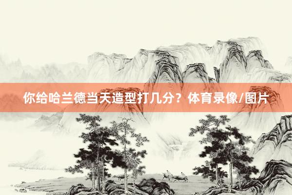 你给哈兰德当天造型打几分？体育录像/图片
