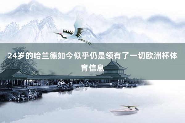 24岁的哈兰德如今似乎仍是领有了一切欧洲杯体育信息