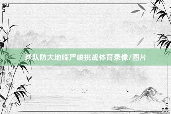 球队防大地临严峻挑战体育录像/图片