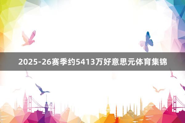 2025-26赛季约5413万好意思元体育集锦