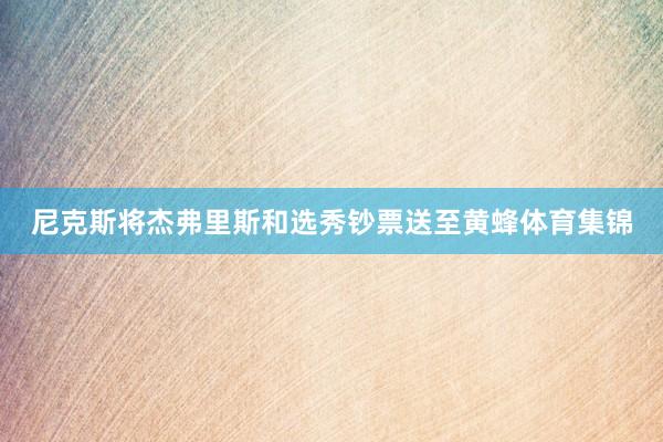 尼克斯将杰弗里斯和选秀钞票送至黄蜂体育集锦
