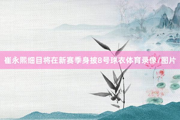 崔永熙细目将在新赛季身披8号球衣体育录像/图片