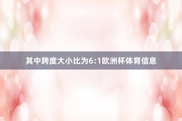 其中跨度大小比为6:1欧洲杯体育信息