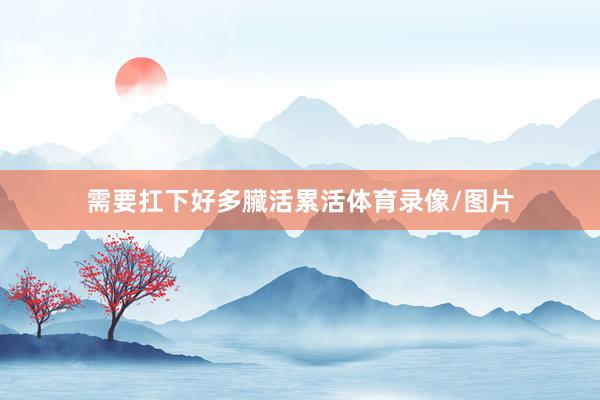 需要扛下好多臟活累活体育录像/图片
