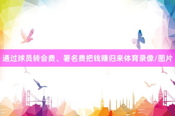 通过球员转会费、署名费把钱赚归来体育录像/图片