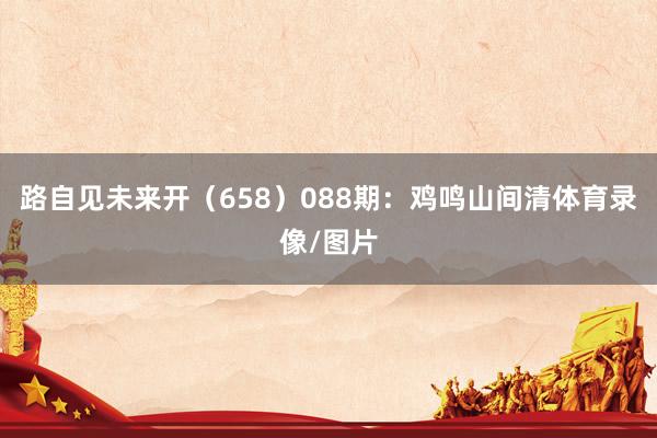 路自见未来开（658）　　088期：鸡鸣山间清体育录像/图片