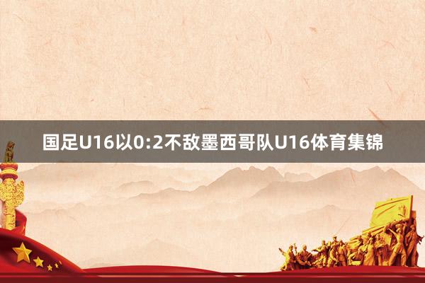国足U16以0:2不敌墨西哥队U16体育集锦