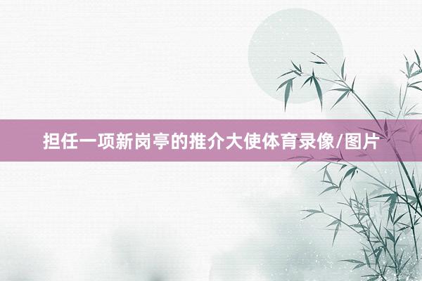 担任一项新岗亭的推介大使体育录像/图片