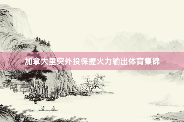 加拿大里突外投保握火力输出体育集锦