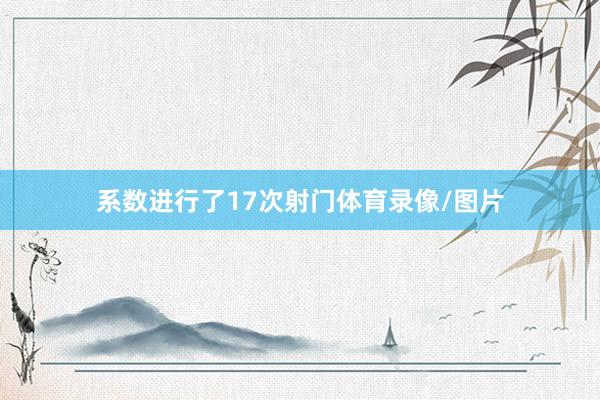 系数进行了17次射门体育录像/图片