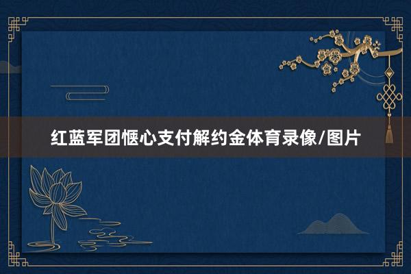 红蓝军团惬心支付解约金体育录像/图片