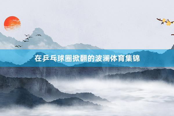 在乒乓球圈掀翻的波澜体育集锦