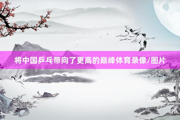 将中国乒乓带向了更高的巅峰体育录像/图片
