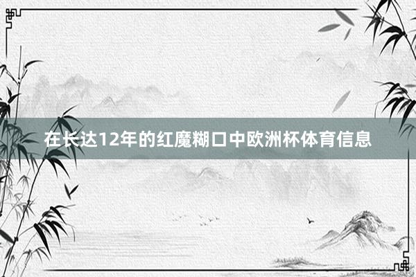 在长达12年的红魔糊口中欧洲杯体育信息