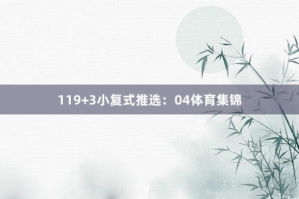 11　　9+3小复式推选：04体育集锦