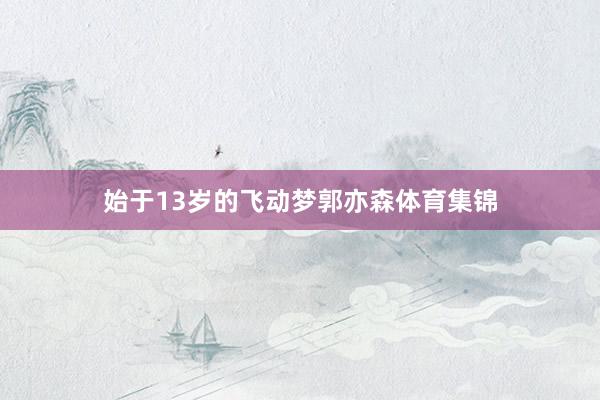 始于13岁的飞动梦　　郭亦森体育集锦
