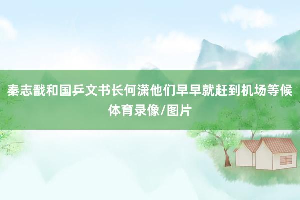 秦志戬和国乒文书长何潇他们早早就赶到机场等候体育录像/图片