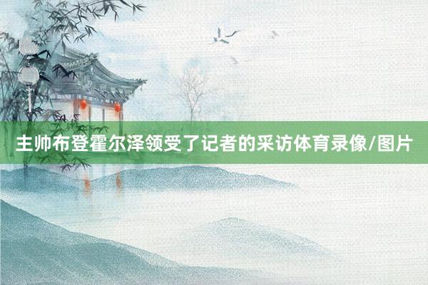 主帅布登霍尔泽领受了记者的采访体育录像/图片