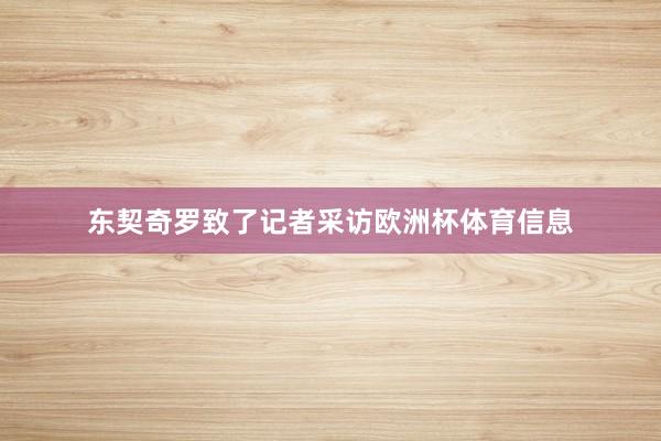 东契奇罗致了记者采访欧洲杯体育信息