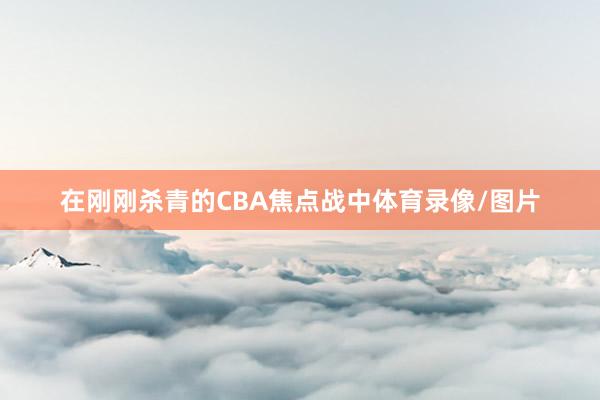 在刚刚杀青的CBA焦点战中体育录像/图片