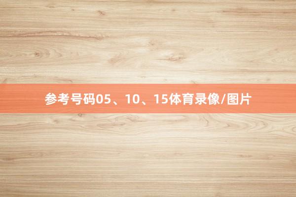 参考号码05、10、15体育录像/图片