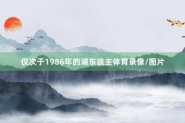 仅次于1986年的湖东谈主体育录像/图片