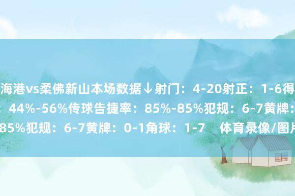 海港vs柔佛新山本场数据↓射门：4-20射正：1-6得分契机：1-1控球率：44%-56%传球告捷率：85%-85%犯规：6-7黄牌：0-1角球：1-7    体育录像/图片