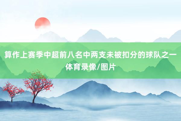 算作上赛季中超前八名中两支未被扣分的球队之一体育录像/图片